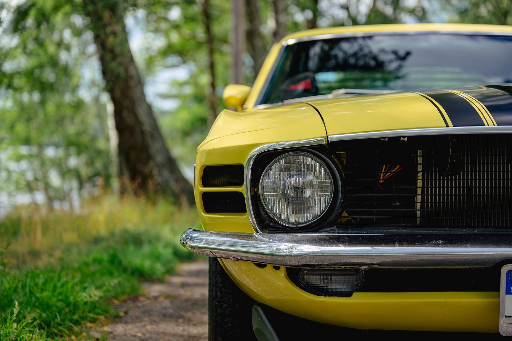 Exteriörbild på 1970 Ford Mustang Boss 302