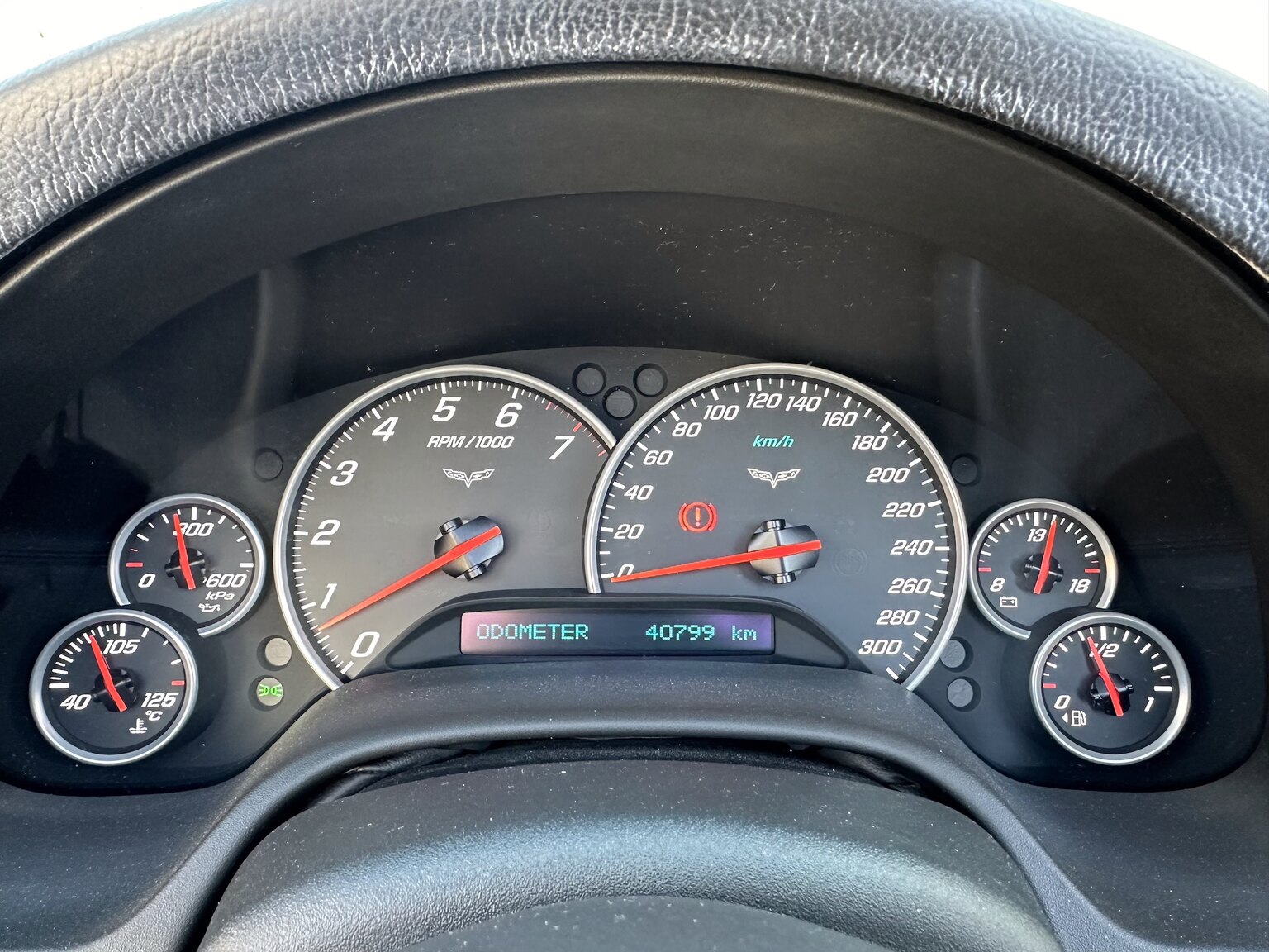 Interiörbild 2005 Corvette C6 Z51 Cabriolet