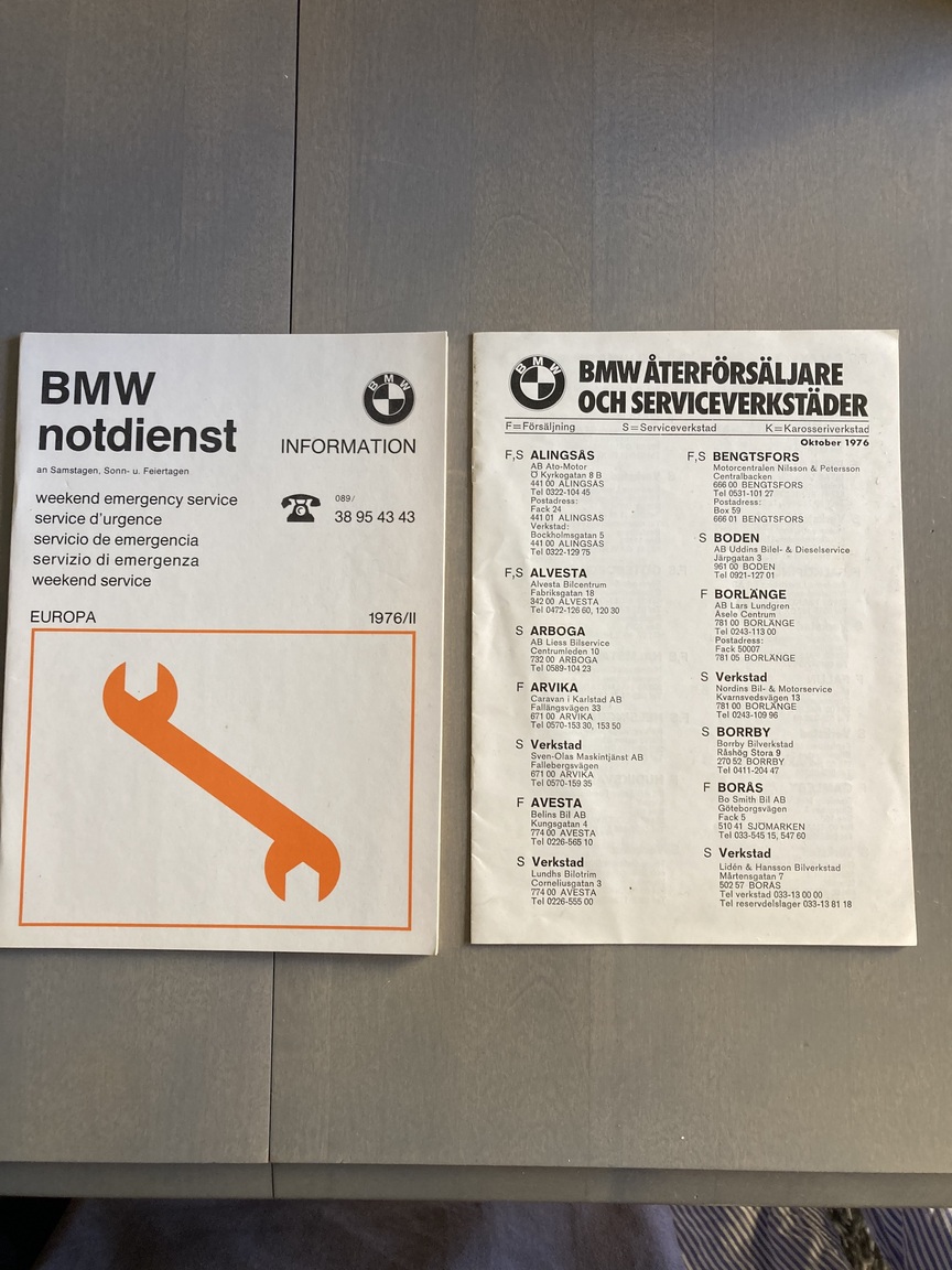 Documentation for 1977 BMW 518 (2)