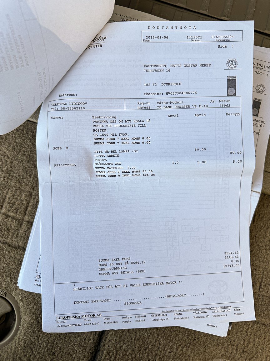 Documentation for 2008 Toyota Land Cruiser 4.5 4WD V8
