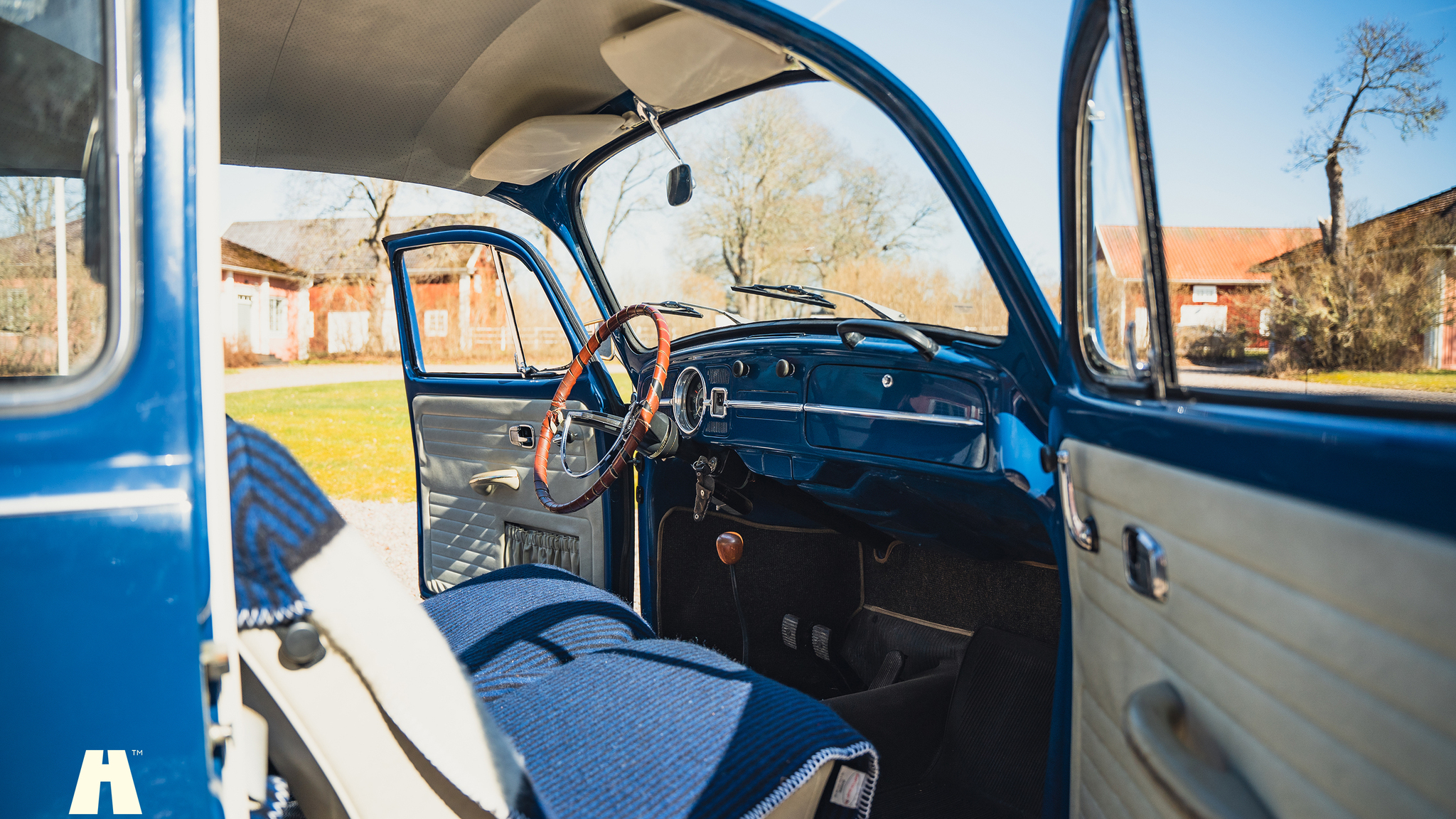 Interiörbild 1967 Volkswagen Beetle