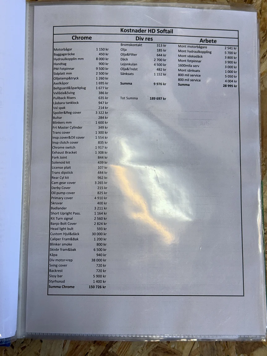Documentation for 1999 Harley-Davidson Fxst Softail (4)