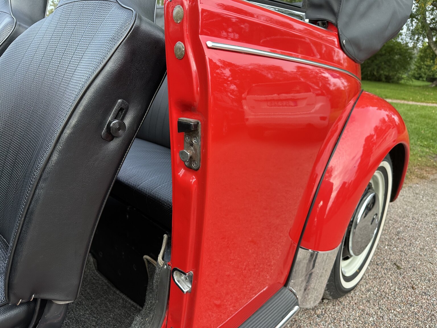 Interiörbild 1971 Volkswagen beetle 1302 cabriolet