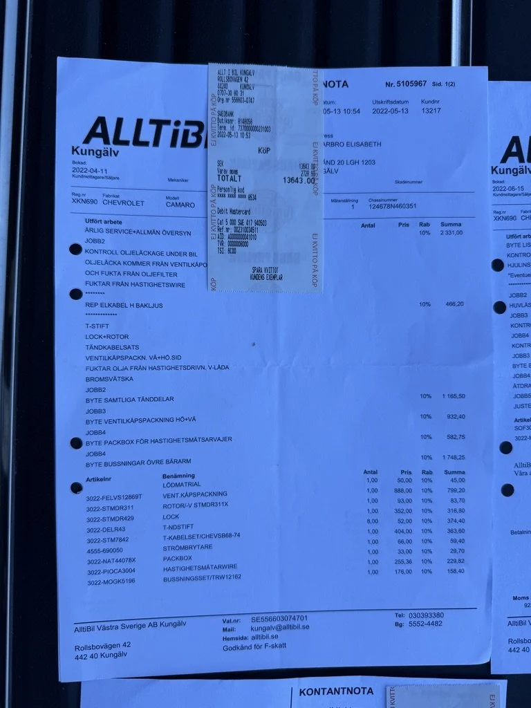 Documentation for 1968 Chevrolet Camaro Convertible (4)