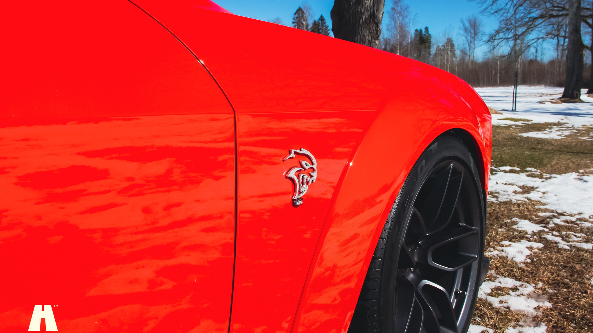 Exteriörbild på 2019 Dodge Challenger Hellcat (52)