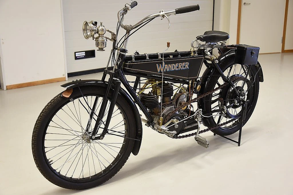 Bild von 1913 Wanderer 3PS V-Twin välrenoverad mc svensksåld från Falun (9)