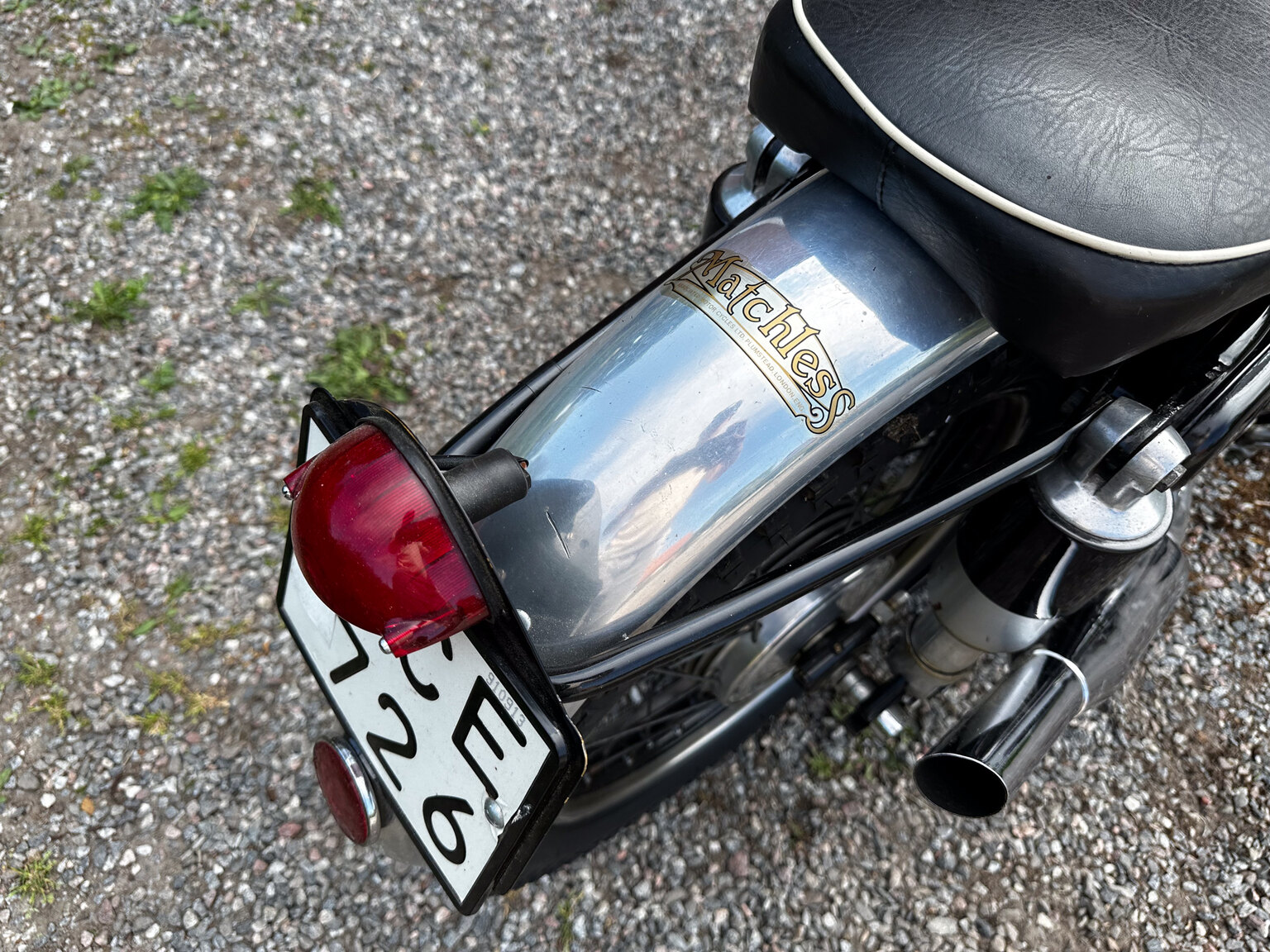 Aussenfoto 1952 AJS 16MS 350cc Matchless-replica