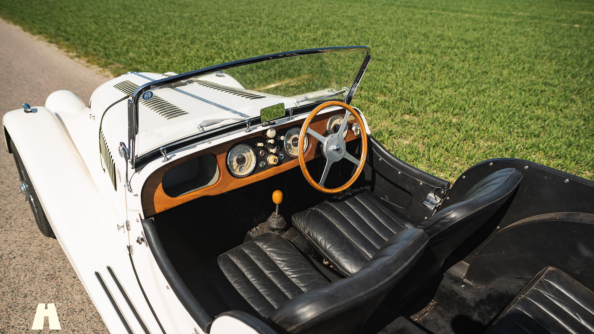 Interiörbild 1954 Morgan Plus 4 