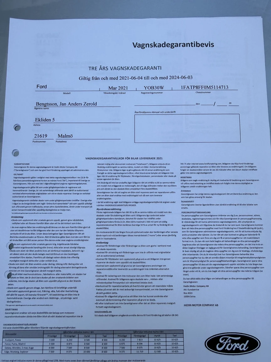 Documentation for 2021 Ford Mustang GT Cabriolet (19)