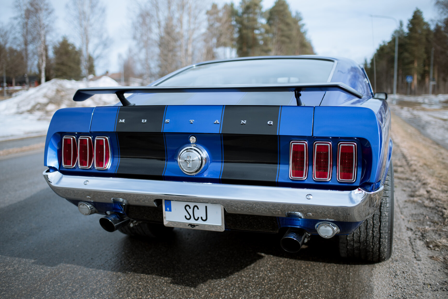 Exteriörbild på 1969 Ford Mustang Mach 1