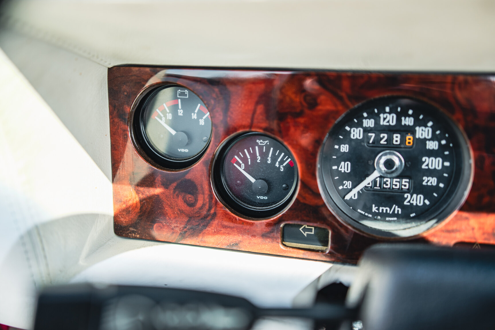 Interiörbild 1985 TVR 350i Cabriolet 3.5 V8
