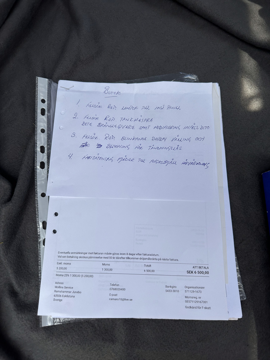 Documentation for 1961 Buick Electra 225 cab