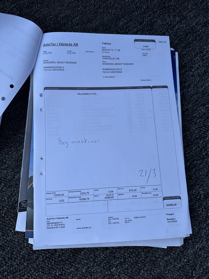 Dokumentation, 1957 Chevrolet Bel Air Sport Coupé (12)