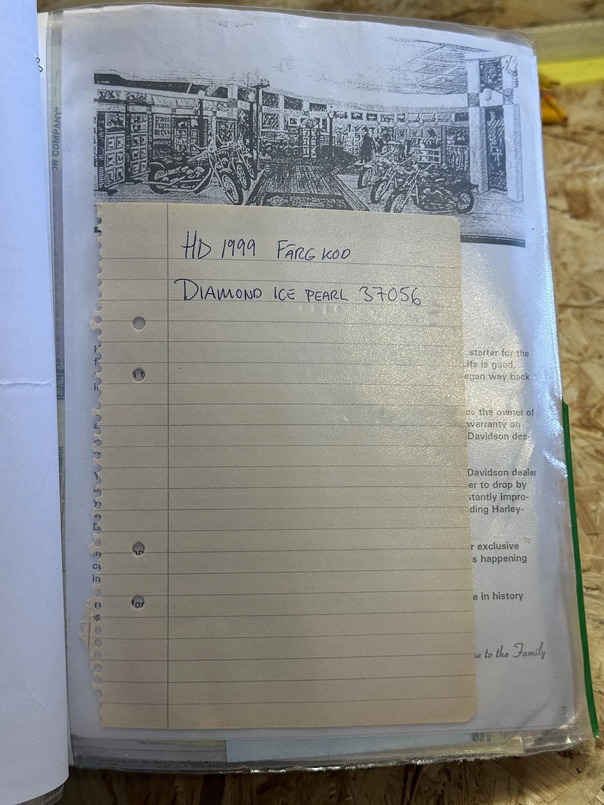 Documentation for 1999 Harley-Davidson Fxst Softail (6)