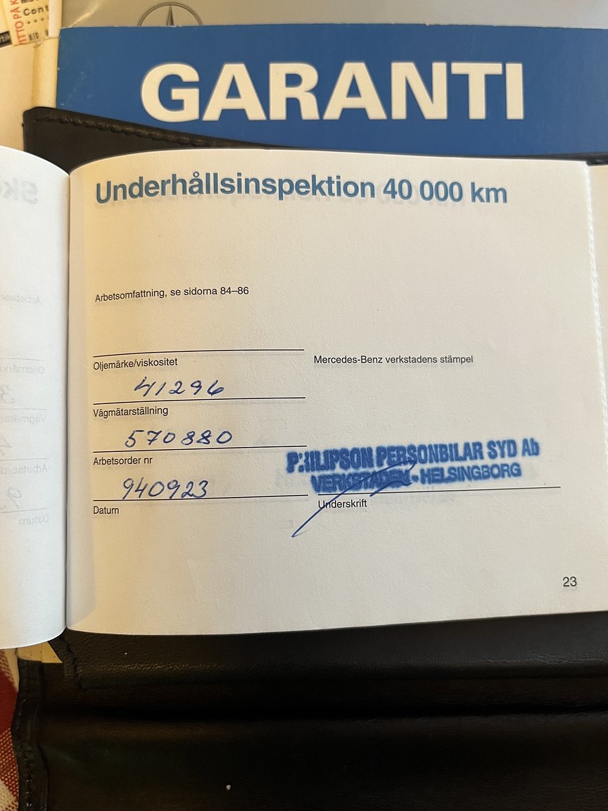 Dokumentation för 1992 Mercedes-Benz 600 SEL