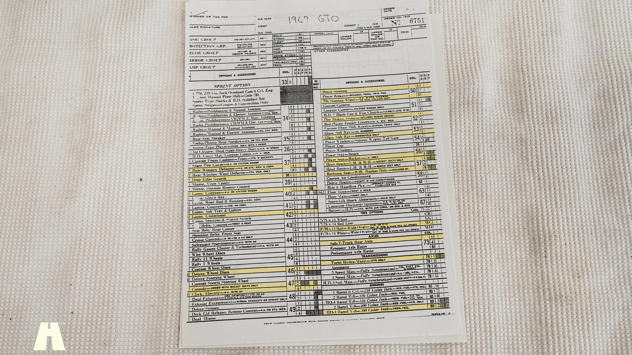 Dokumentation, 1967 Pontiac GTO Hardtop (32)