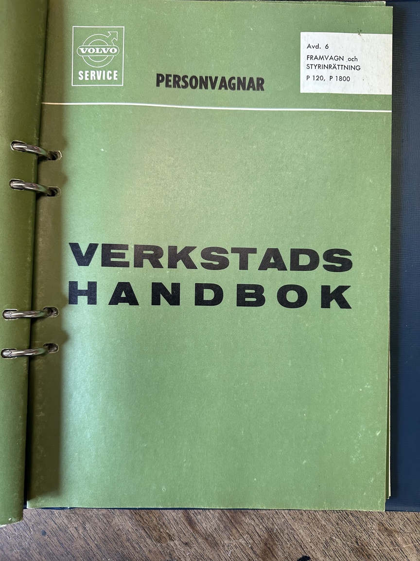 Documentation for 1968 Volvo Amazon 121