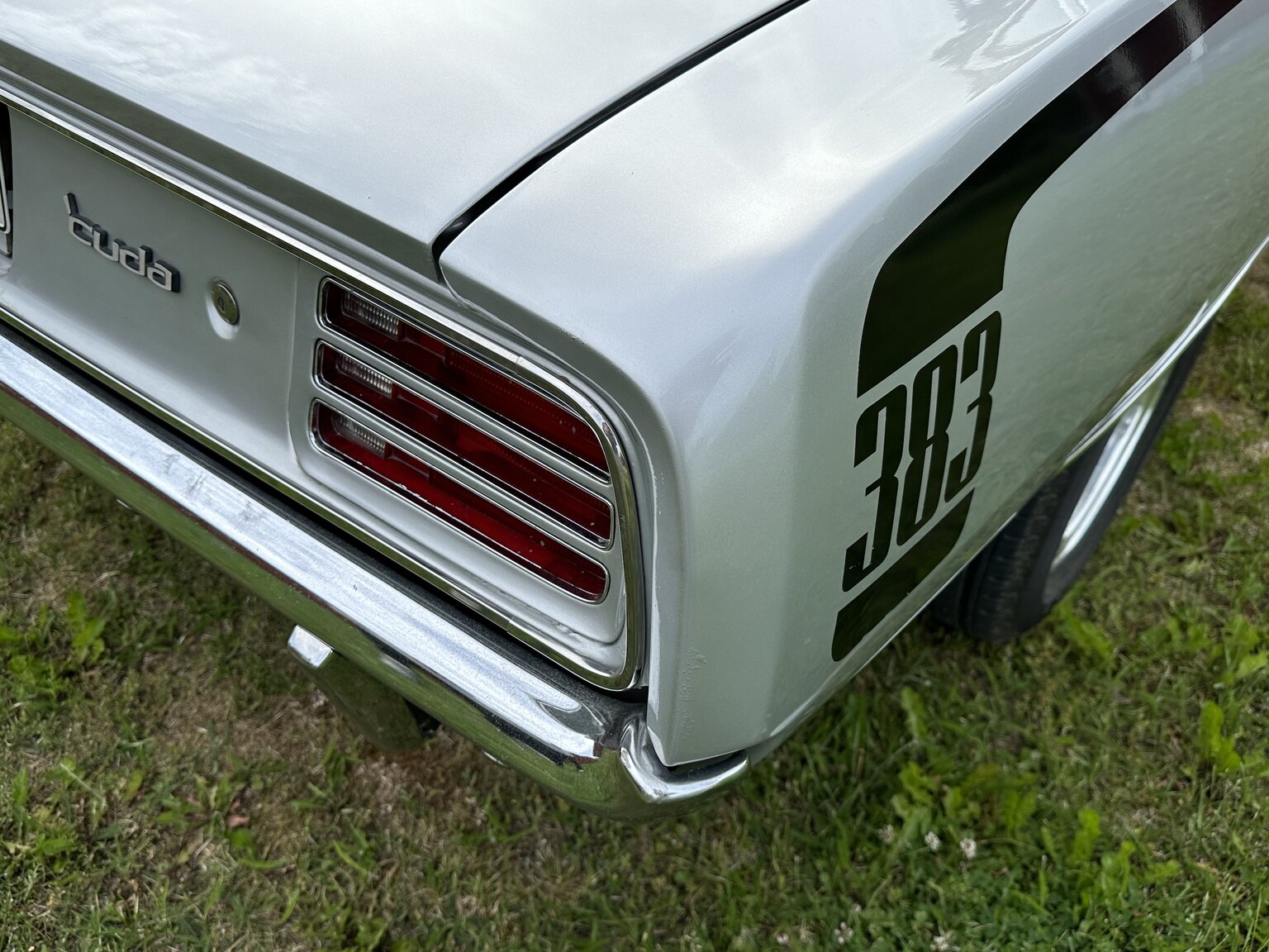 Exteriörbild på 1970 Plymouth Cuda 383