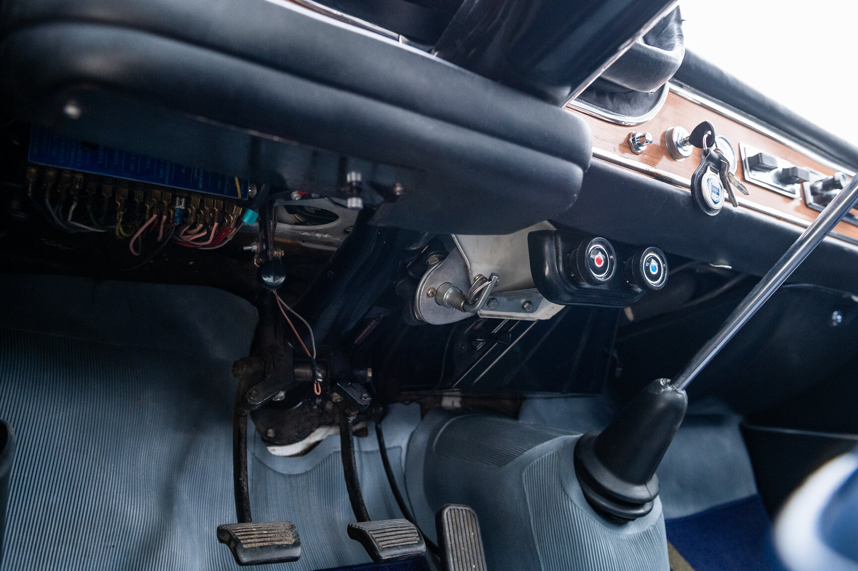 Interiörbild 1965 Lancia Flavia Coupé