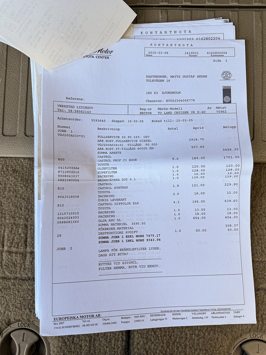 Documentation for 2008 Toyota Land Cruiser 4.5 4WD V8