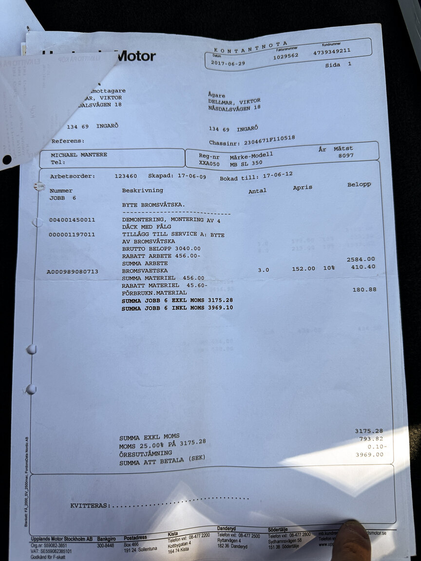 Documentation for 2006 Mercedes-Benz SL 350