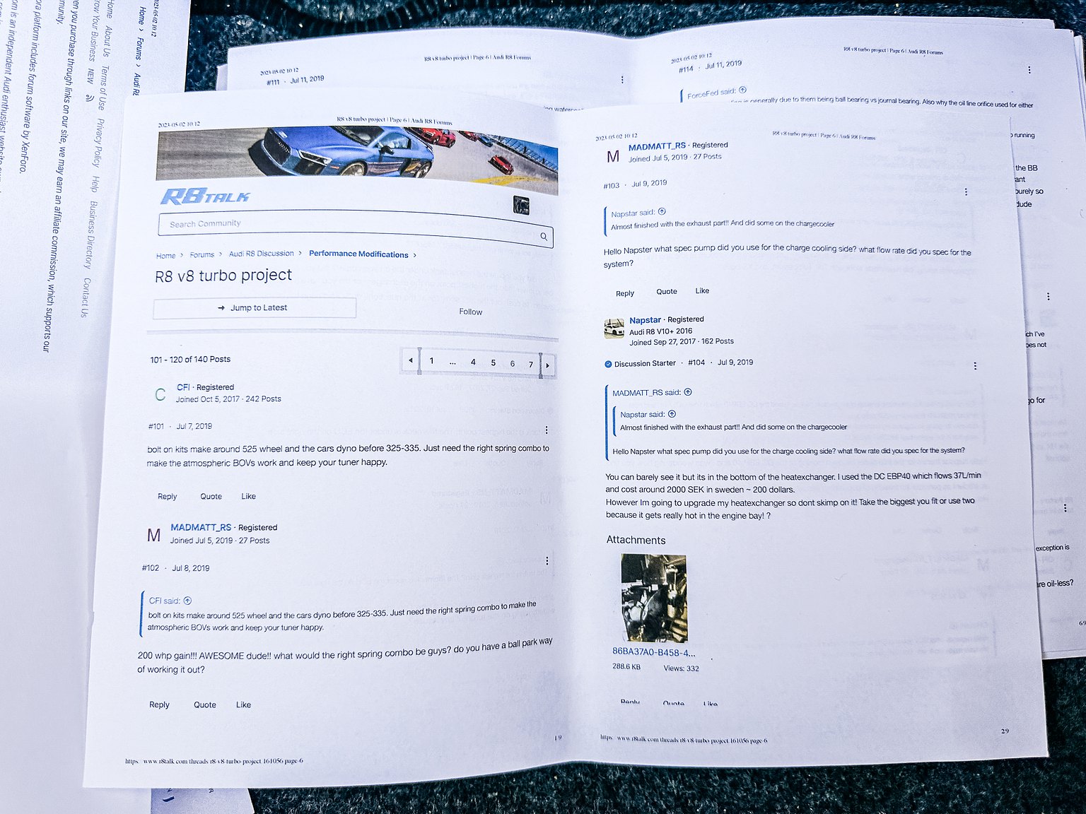 Documentation for 2008 Audi R8 4.2 V8 Turbo Manuell