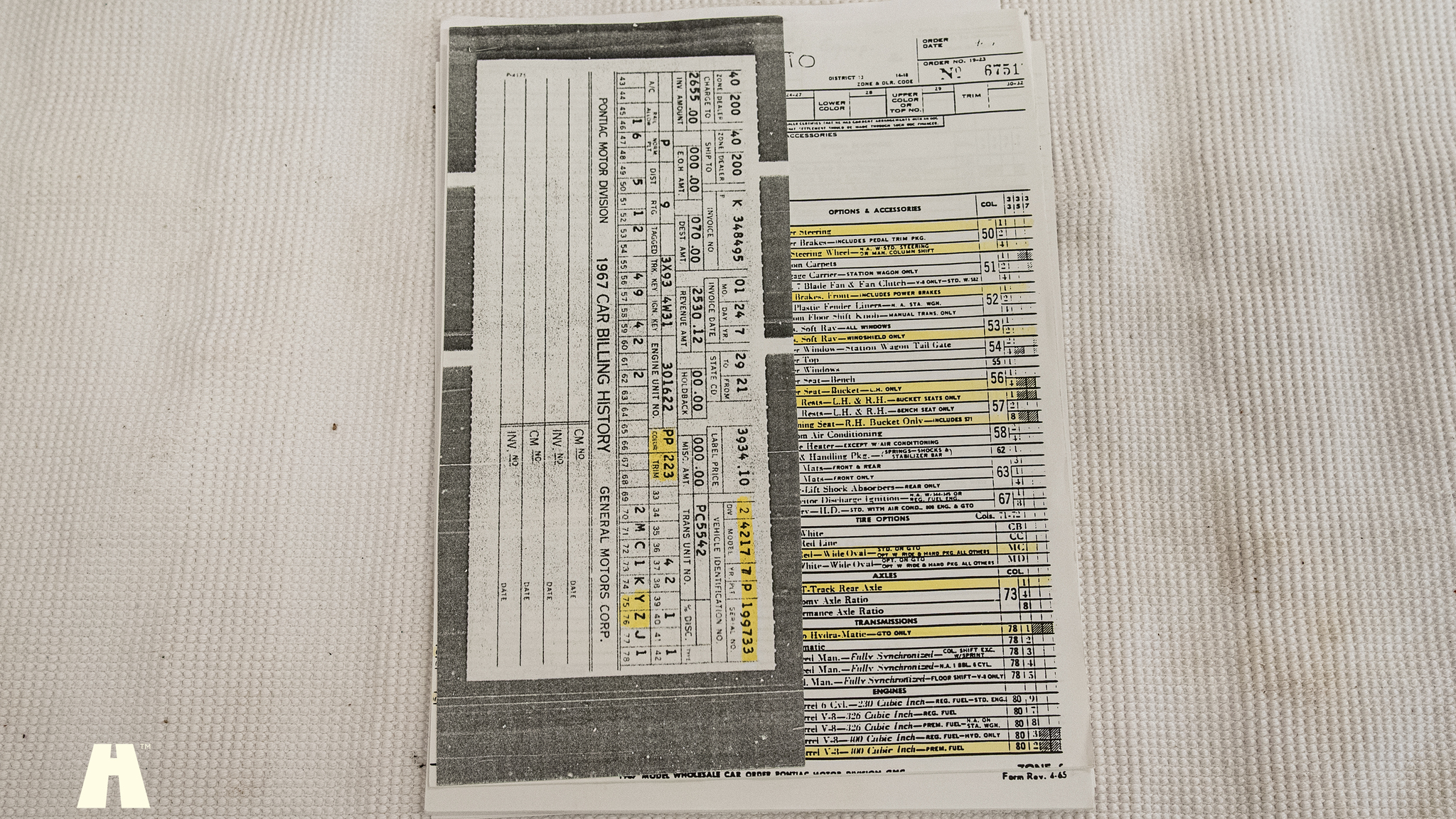 Documentation for 1967 Pontiac GTO Hardtop (26)