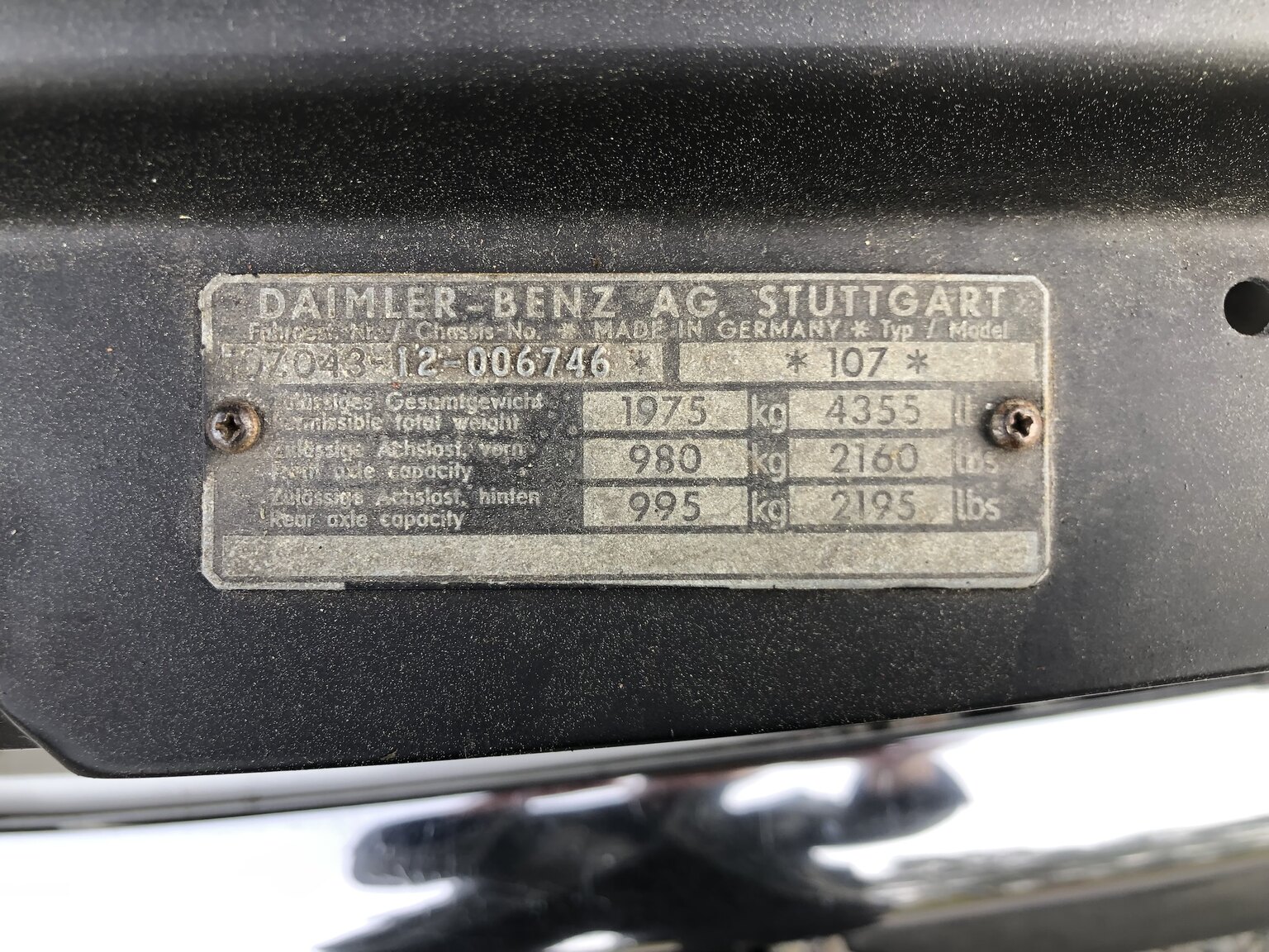 1972 Mercedes-Benz 350 SL, Mekanik