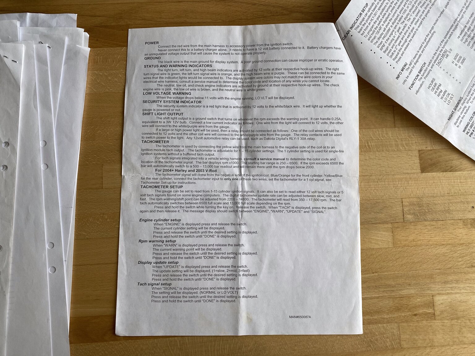 Dokumentation för 2014 Harley Davidson Custom