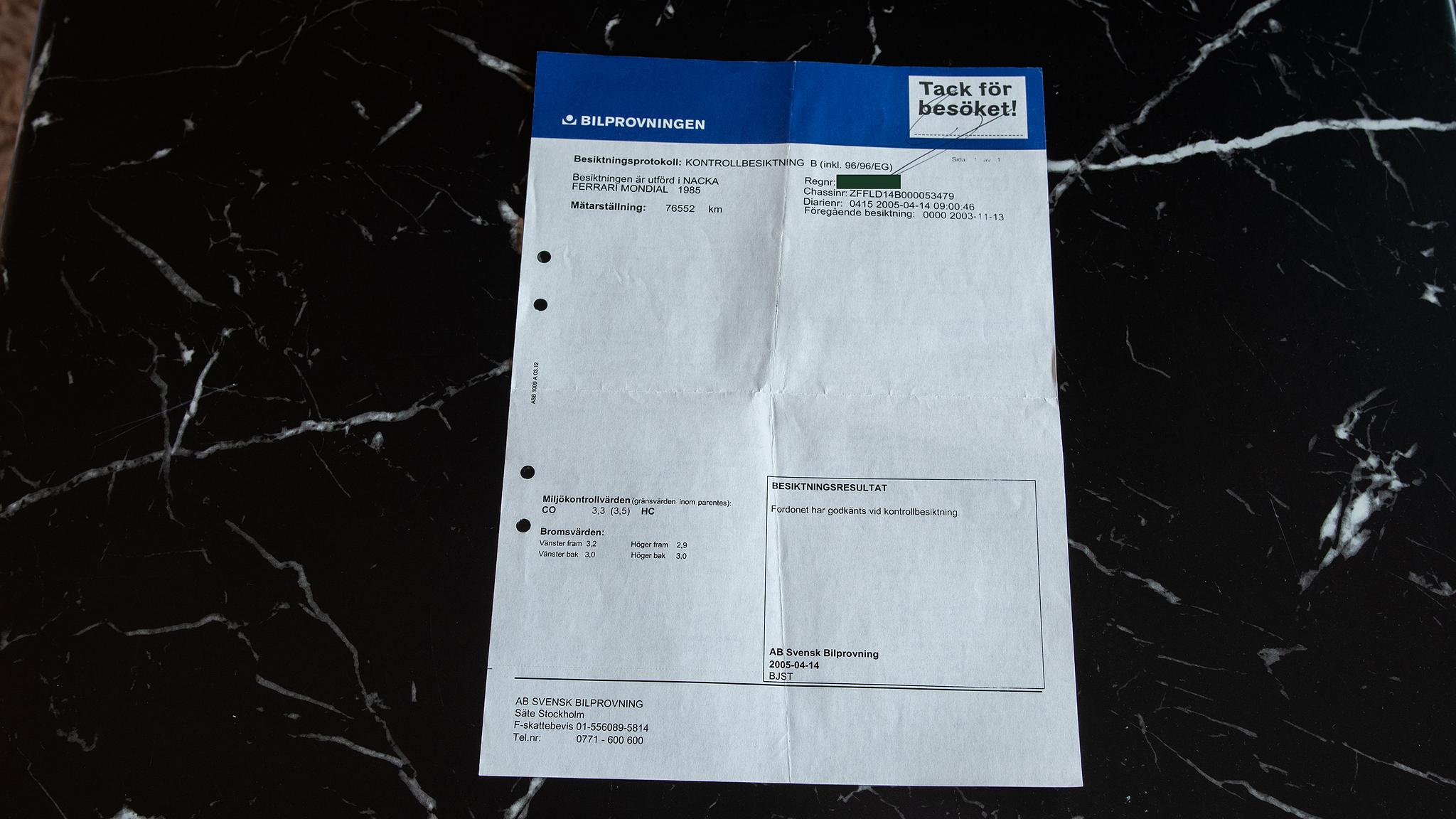 Documentation for 1985 Ferrari Mondial Quattrovalvole Design by Pininfarina (36)