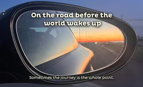 On the road before the world wakes up