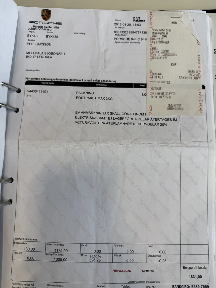 Dokumentation, 1984 Porsche 944 Targa (7)