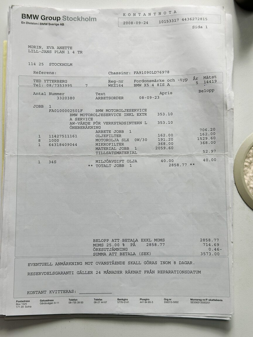 Documentation for 2005 BMW X5 4.8iS E53 LCI