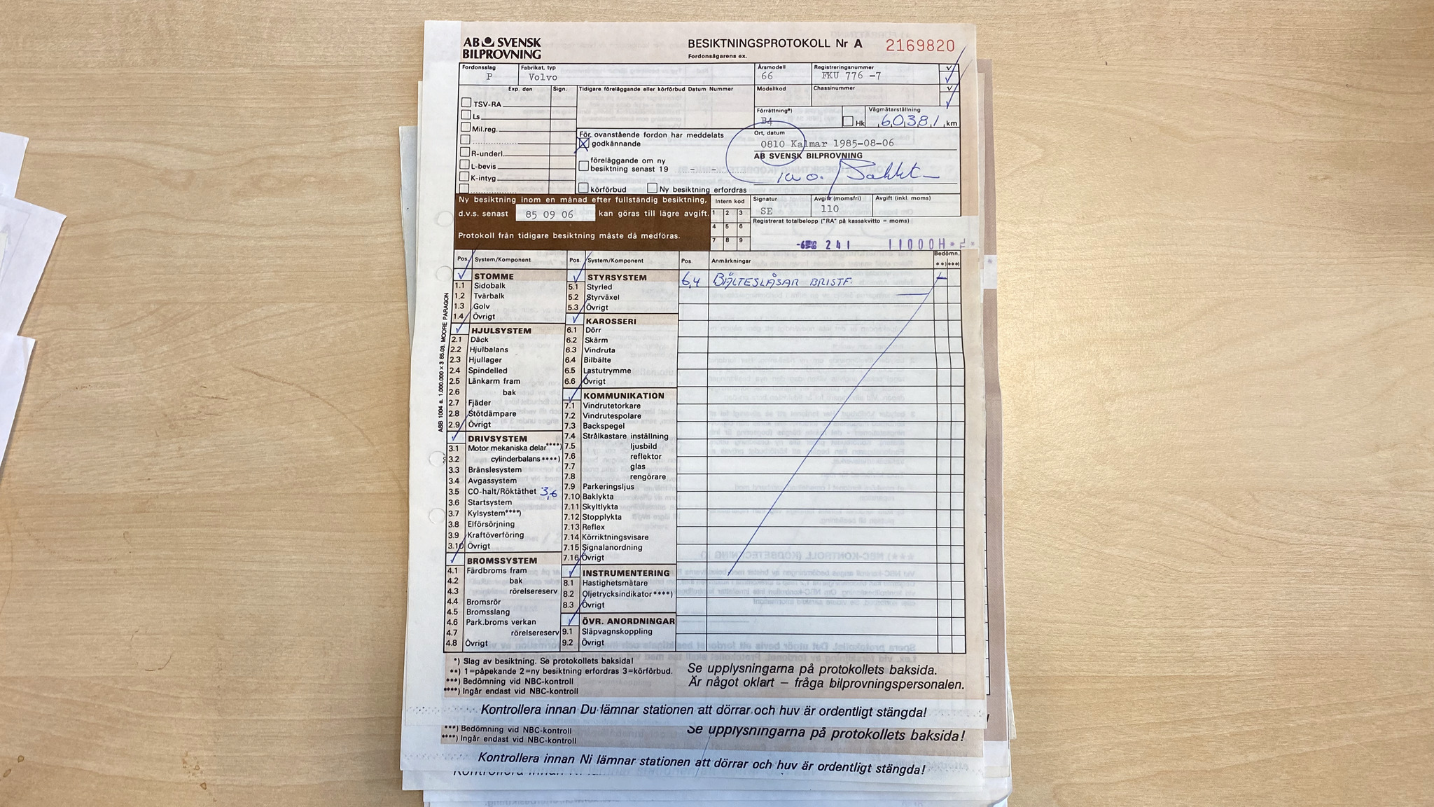 Documentation for 1966 Volvo Amazon (50)