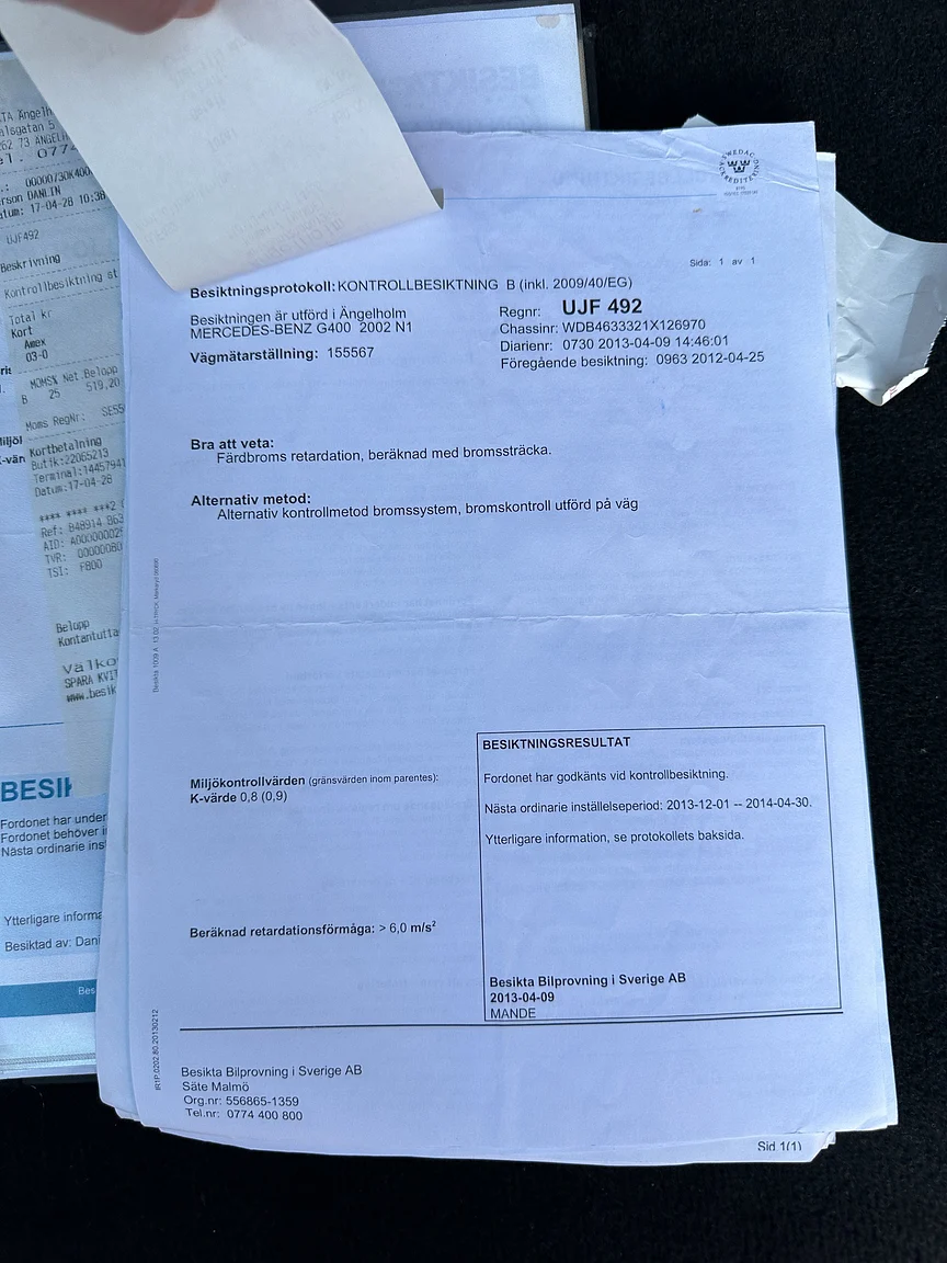 Documentation for 2002 Mercedes-Benz G400  (16)