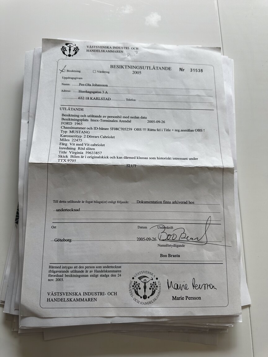 Dokumentation, 1965 Ford Mustang Cabriolet (20)