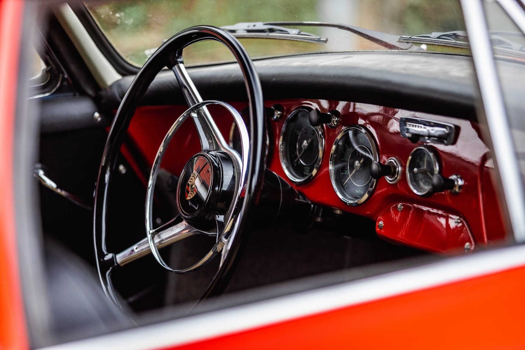 Interior image of 1962 Porsche 356 BT6 "Notchback"