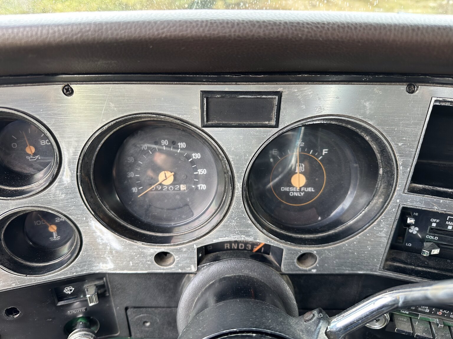 Interiörbild 1982 Chevrolet K10 Blazer