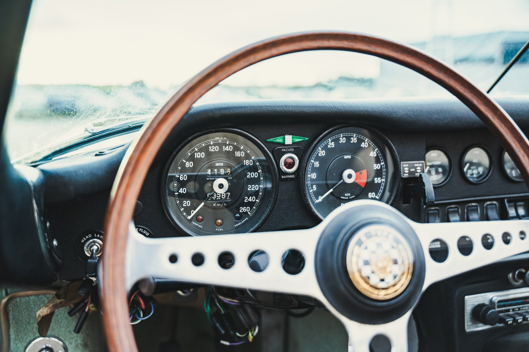 Innenraumfoto von 1970 Jaguar E-Type Roadster