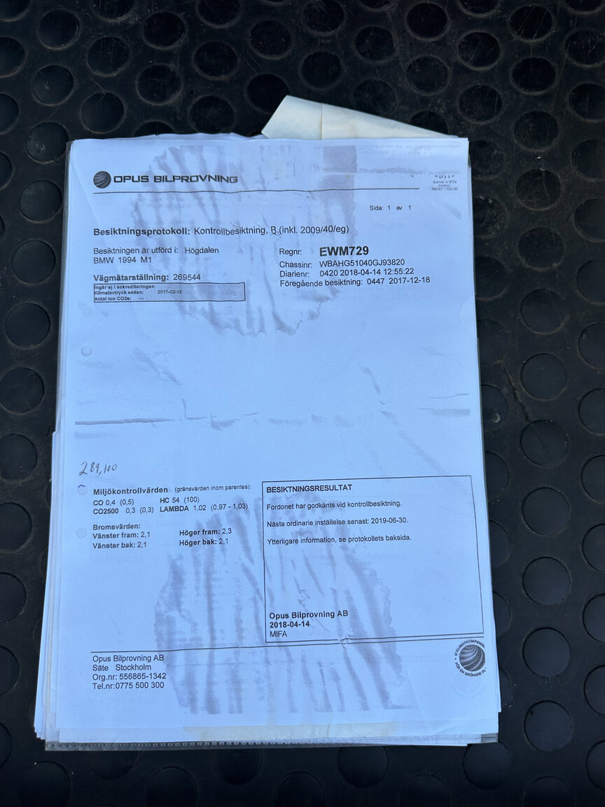 Dokumentation för 1994 BMW 520i E34