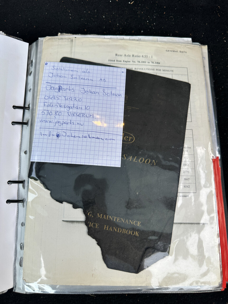Documentation for 1965 Daimler 250 V8