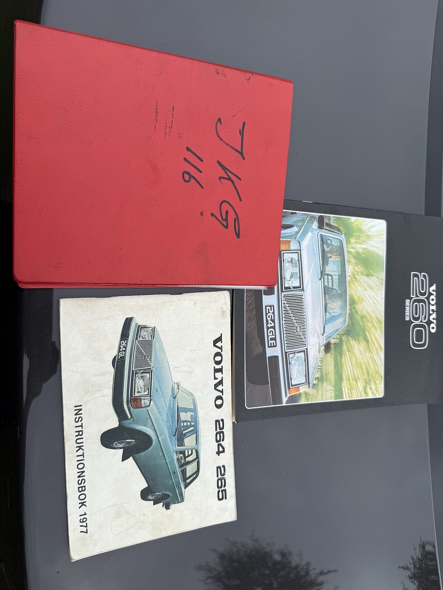 Documentation for 1976 Volvo 264 V6 GL Automatisk
