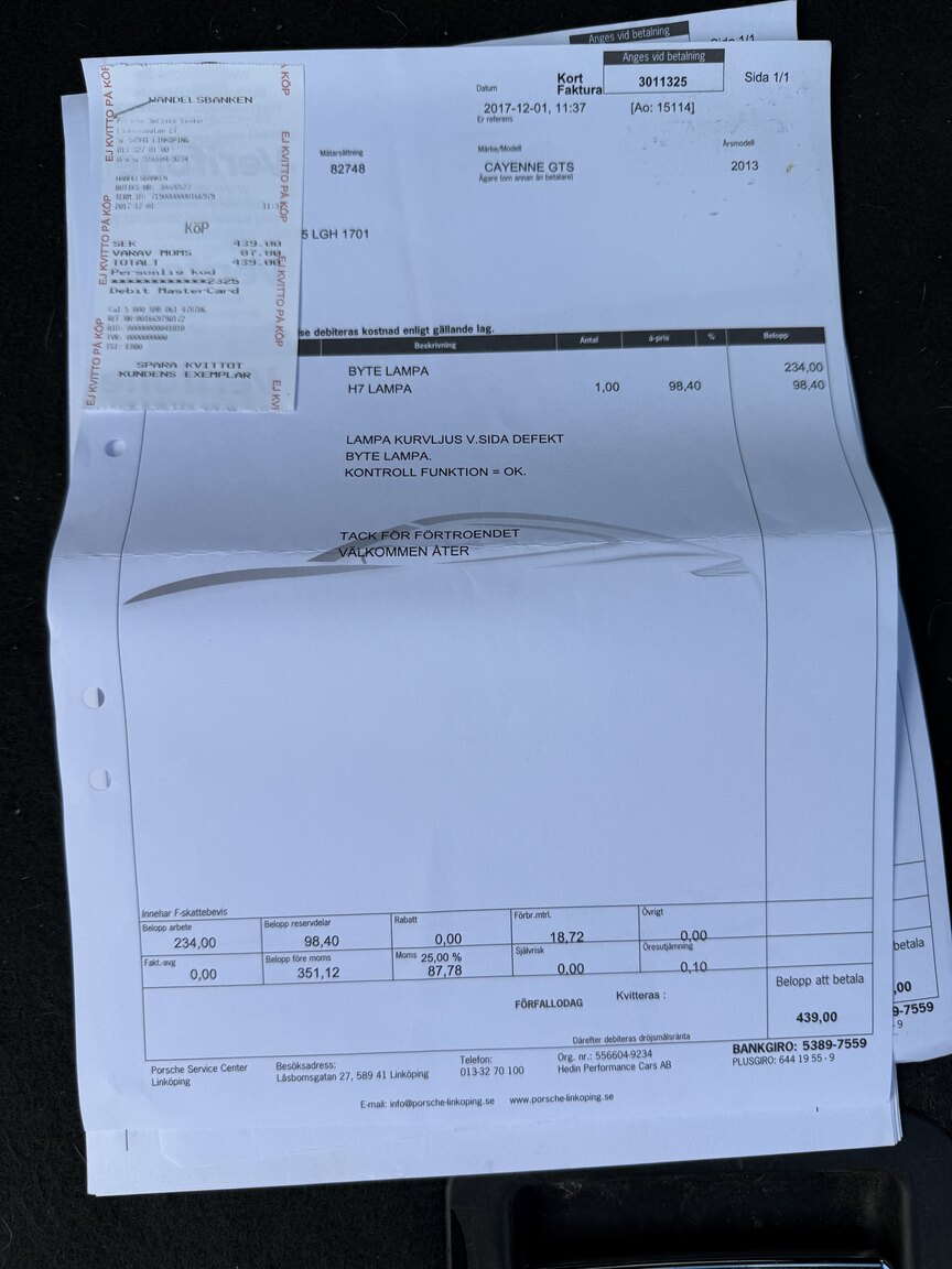 Dokumentation för 2013 Porsche Cayenne GTS