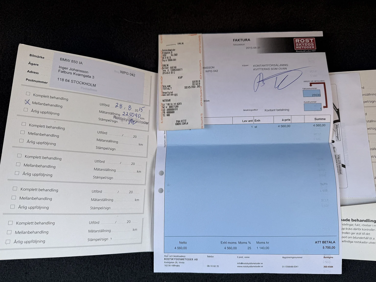 Dokumentation för 1992 BMW 850iA - No Reserve (3)