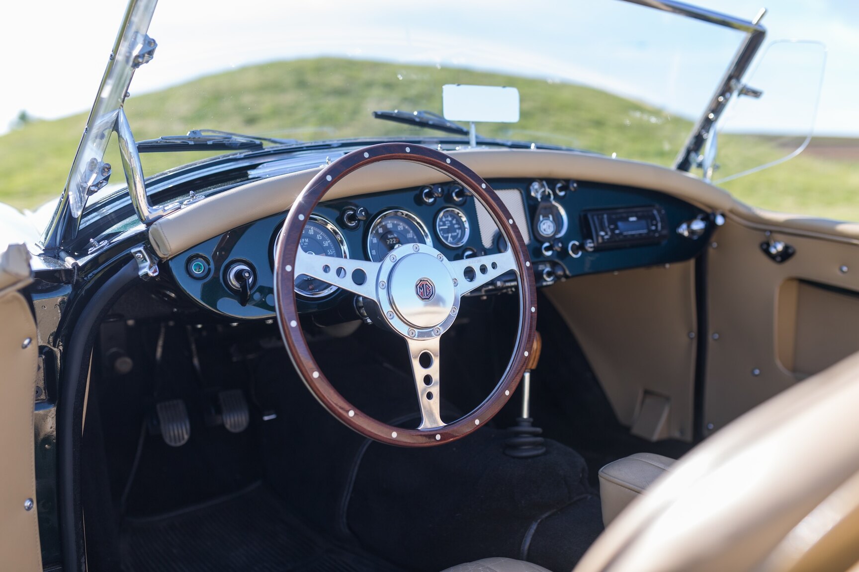 Interiörbild 1958 MG MGA 1500