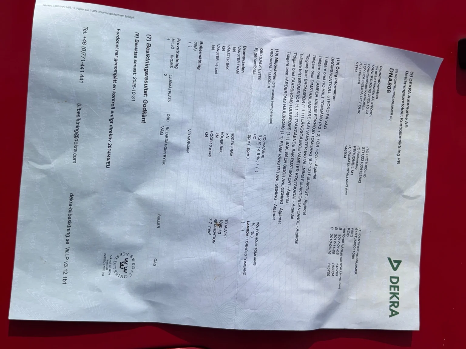 Documentation for 1991 Toyota Celica GT-Four ST185 (1)