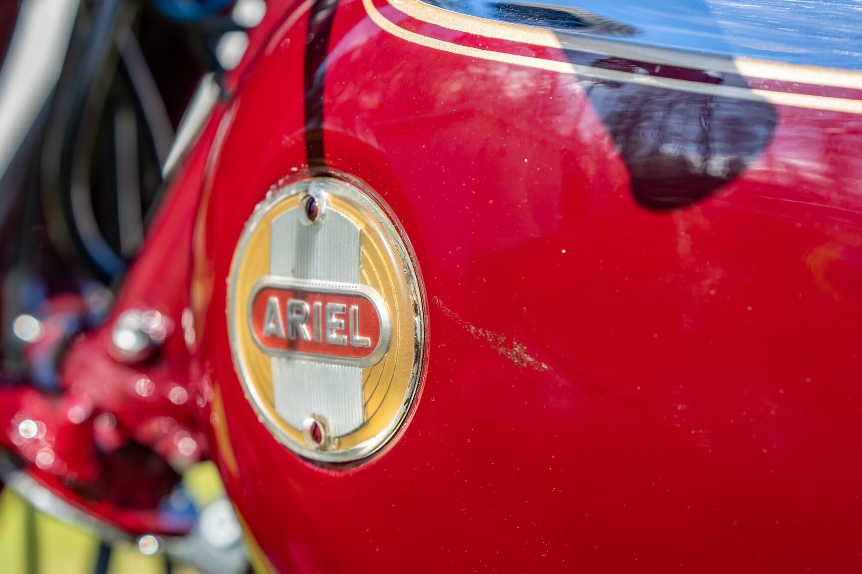Exteriörbild på 1954 Ariel FH 650 Huntsmaster Twin