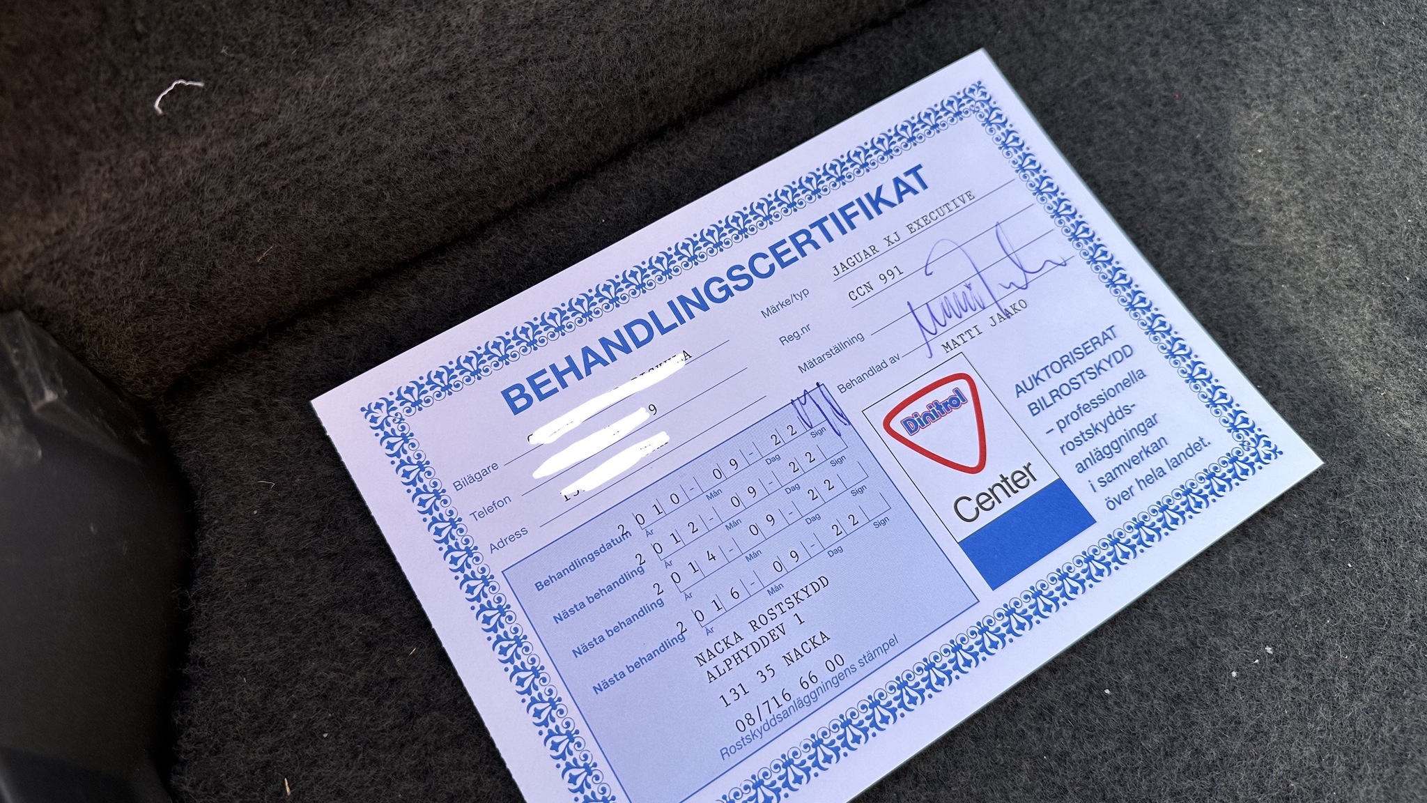 Dokumentation för 1997 Jaguar XJ 4.0 Executive