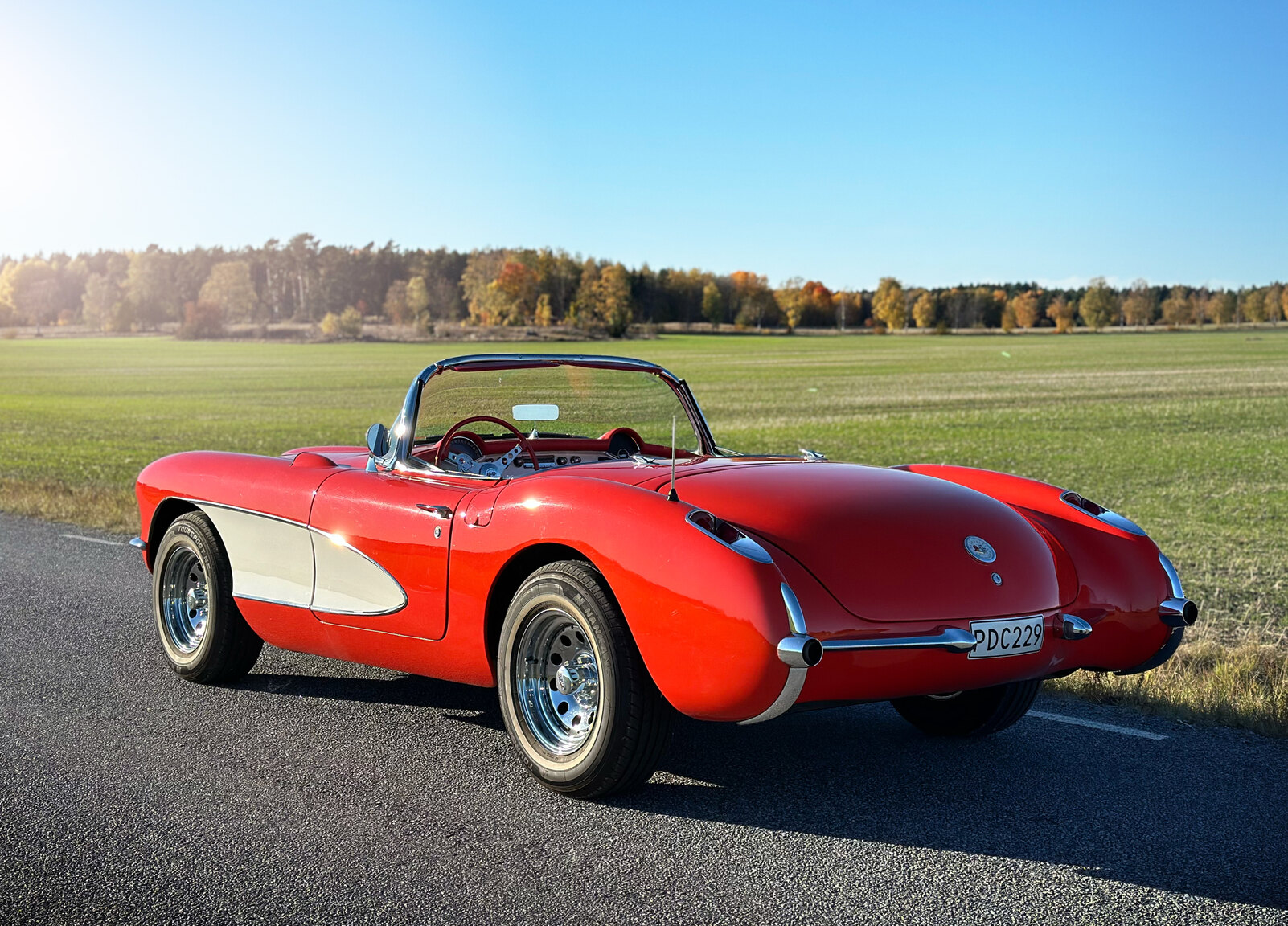 Exteriörbild på 1956 Chevrolet Corvette 