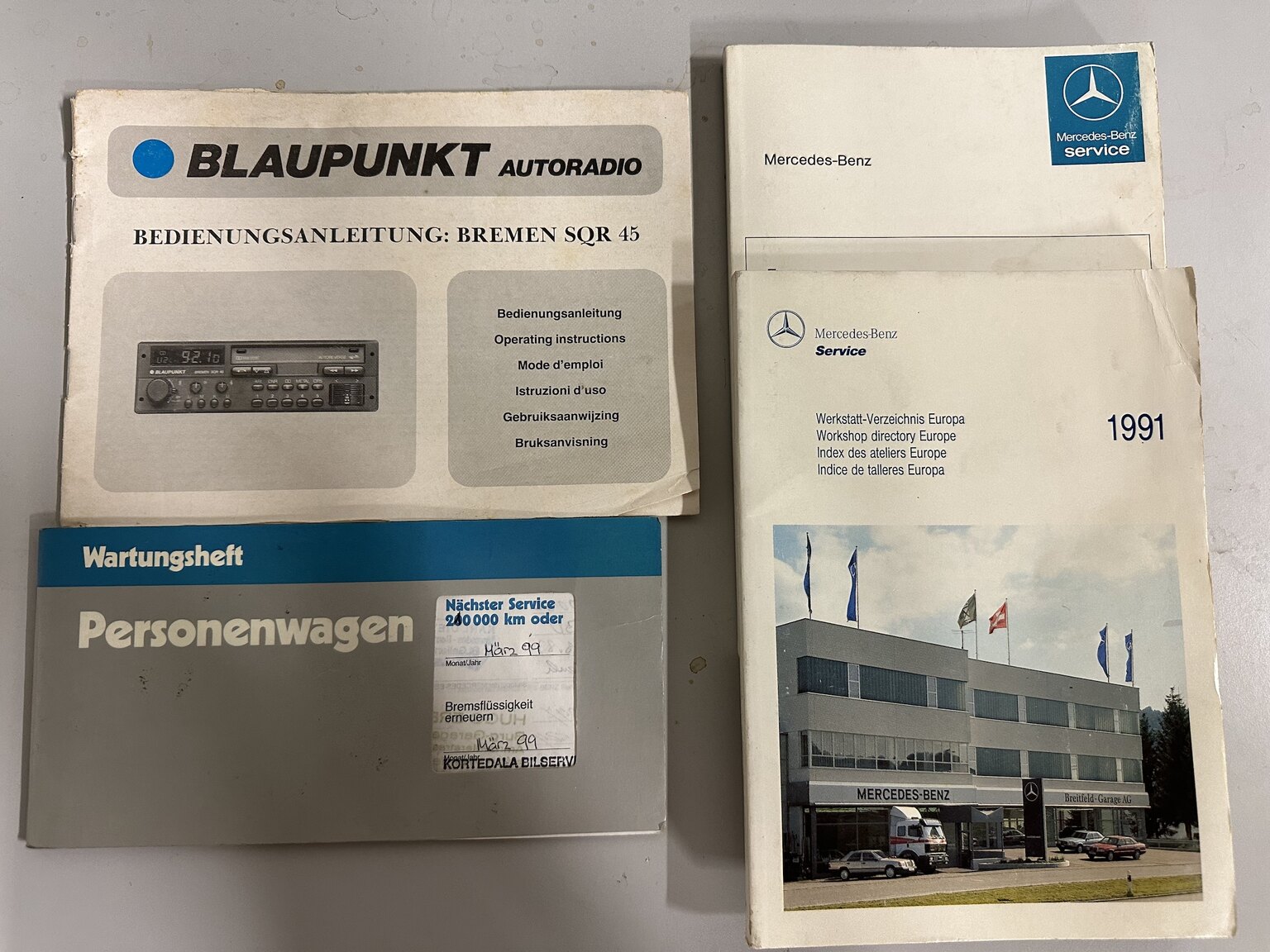 Dokumentation för 1986 Mercedes-Benz 500 SEC (1)